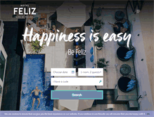Tablet Screenshot of hotelfeliz.com
